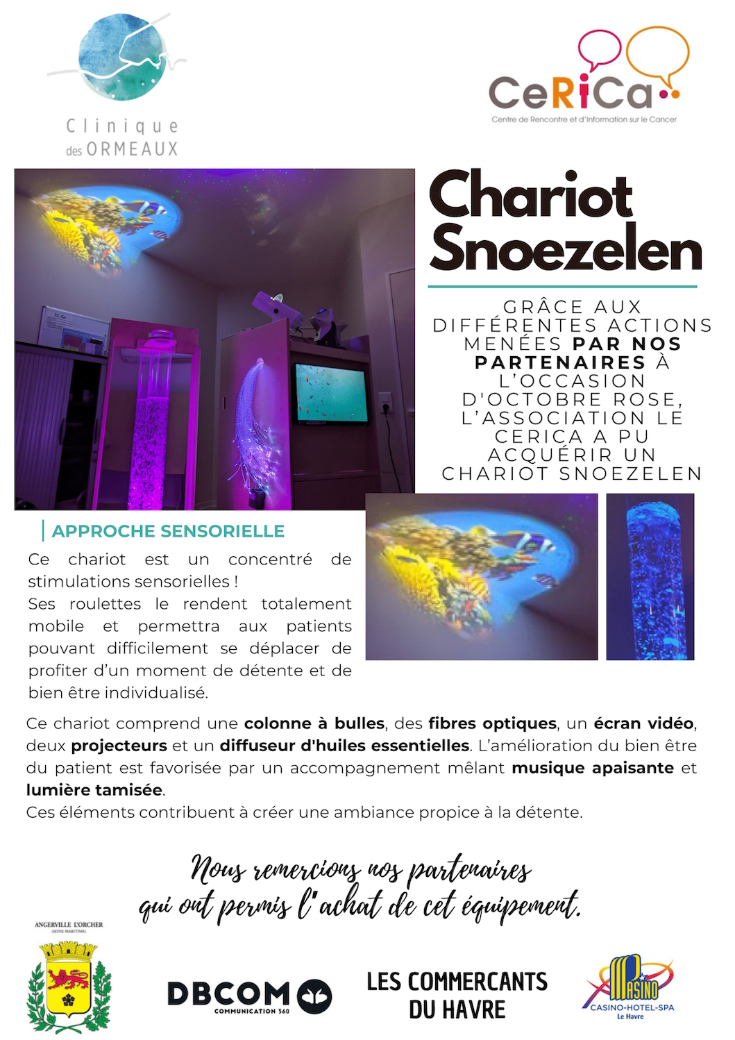 Affiche presentation chariot Snoezelen