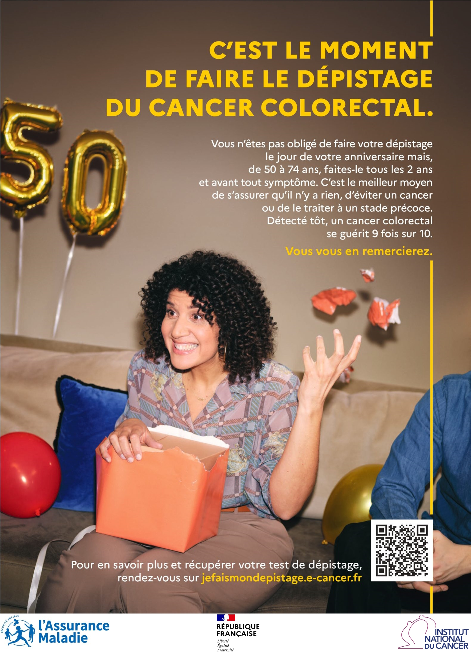 Affiche Depistage du cancer colorectal