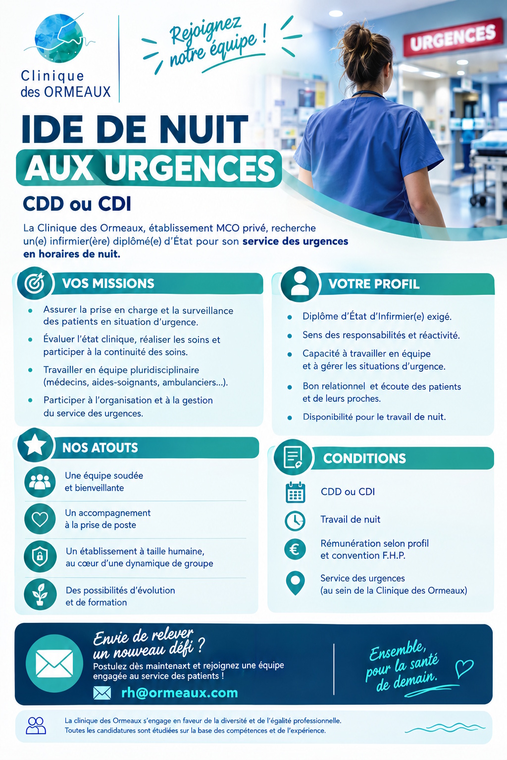 Annonce IDE Nuit Urgences